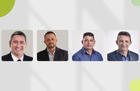 Carlos Samuel, Antonio Batista, Neto e Prof. Marcelo, buscam junto ao Executivo melhorias na iluminação do campo de futebol Manoel Promeno