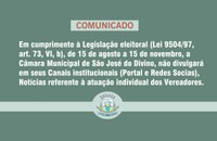 Restrições à publicidade institucional no período eleitoral