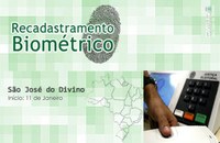TRE disponibiliza recadastramento biométrico na sede do Município de São José do Divino